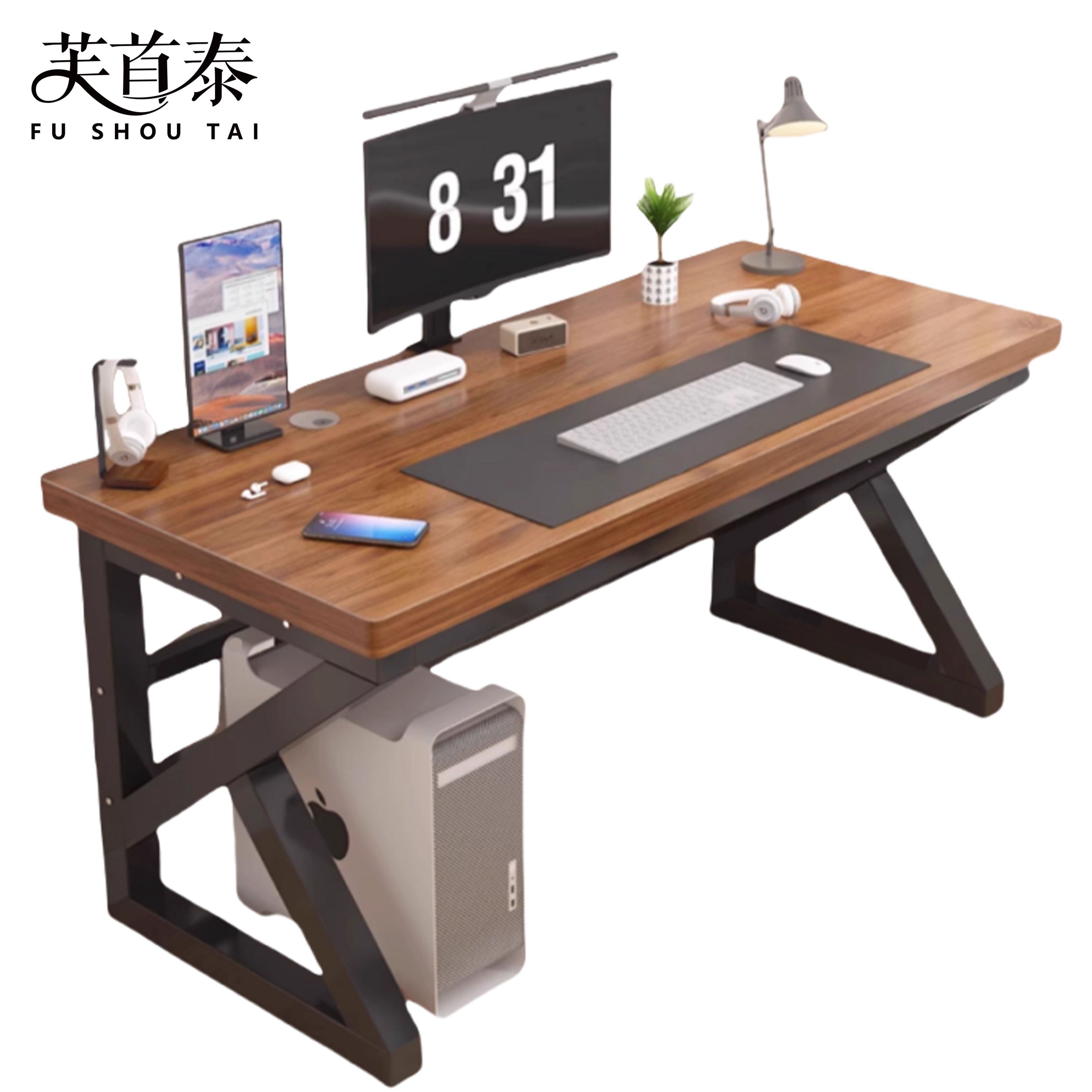 芙首泰木质电脑桌800*600*750mm张高清大图