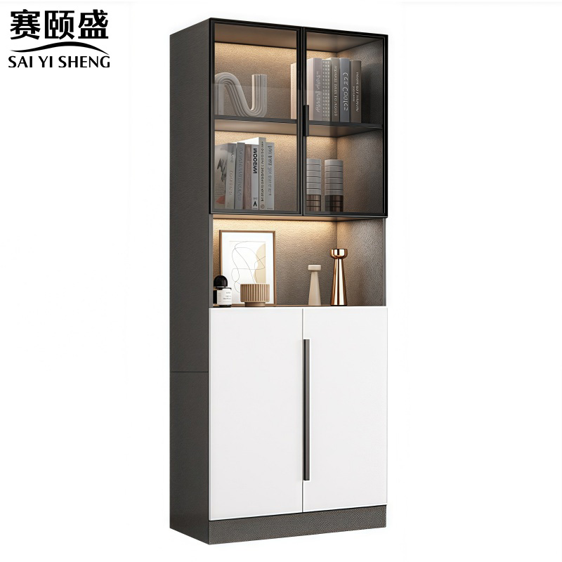 赛颐盛书柜展示柜80*42*200cm台高清大图
