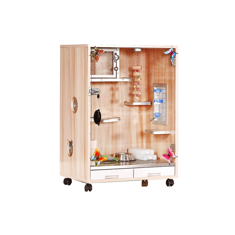 龙猫笼子实木龙猫柜笼超大号龙猫专用笼子别墅宠物用品相亲笼高清大图