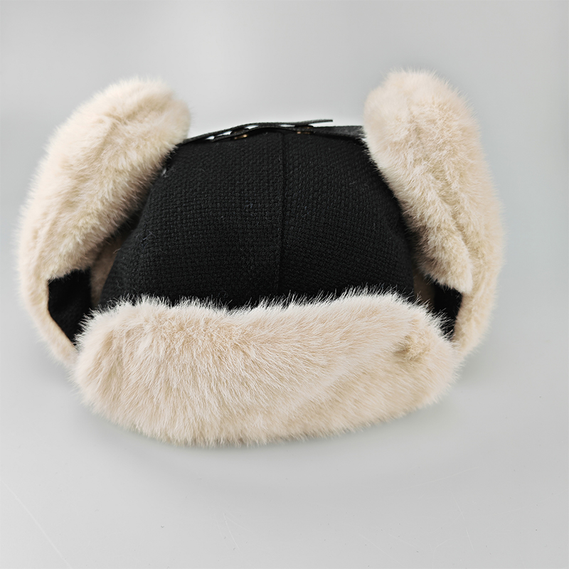 鸽护 雷锋帽 GH54QDK-黑色 顶高清大图