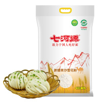 七河源新疆旱沙雪花粉5kg 小麦粉 高筋粉 烘焙原料 通用 奇台面粉