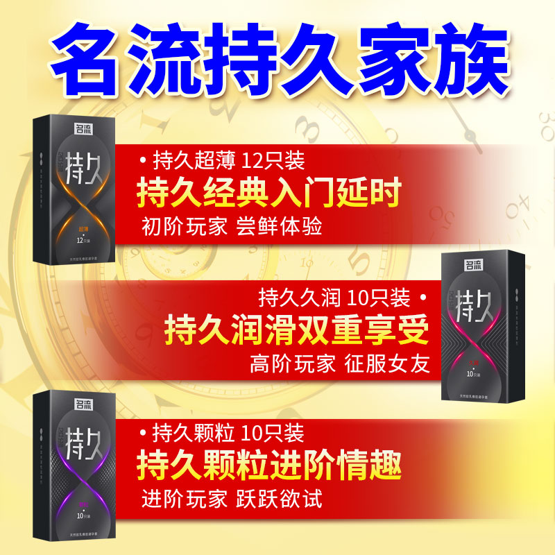 名流避孕套延时持久12只超薄隐形颗粒安全套套男成人计生情趣用品高清大图