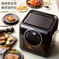 利仁(Liven)智能空气炸锅KZ-D1002家用多功能无油煎炸无烟大容量双锅热空气循环不粘烤架易清洗自动断电