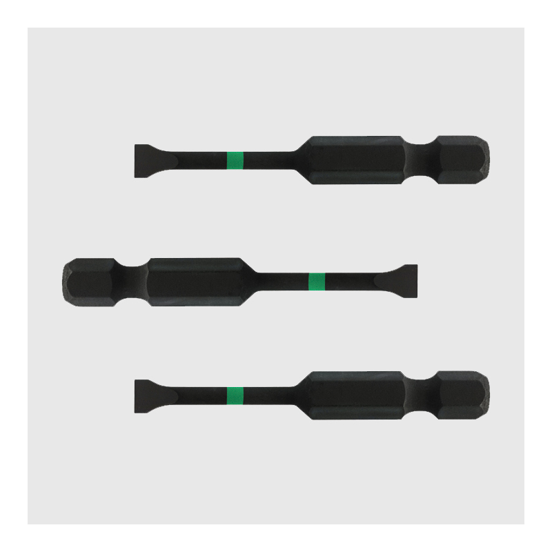 世达 旋具头 59713 6.3mm系列 50mm长 抗冲击一字旋具头 3mm(套)