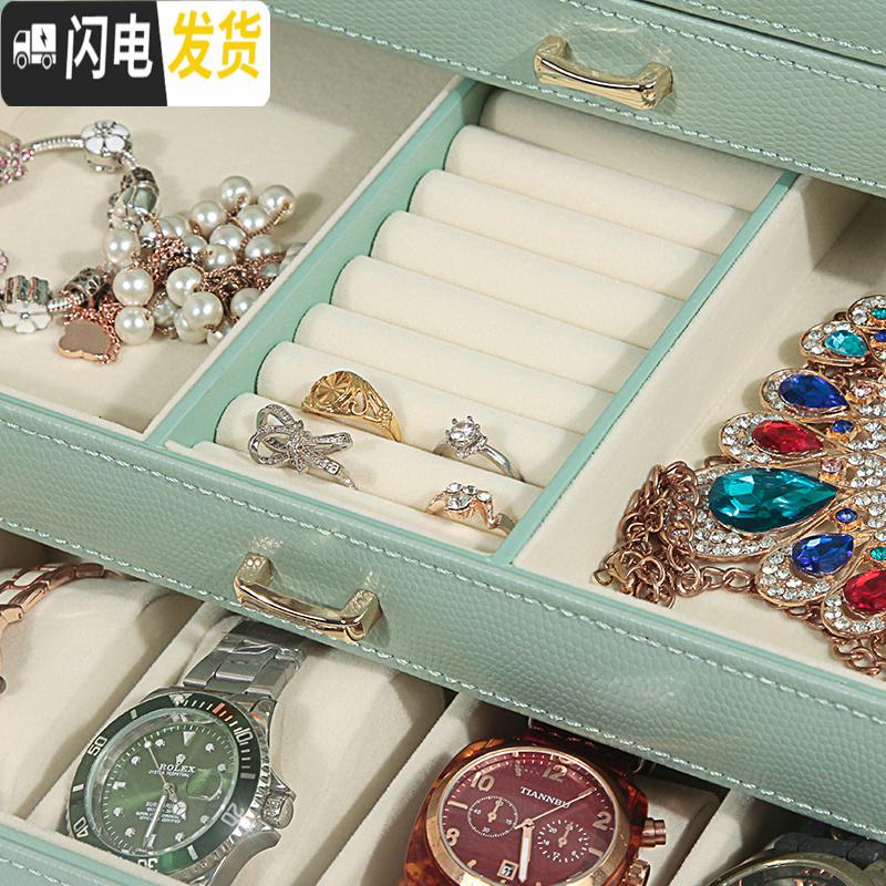 三维工匠首饰盒女公主大容量欧式韩国手饰品收纳盒生日送品高清大图
