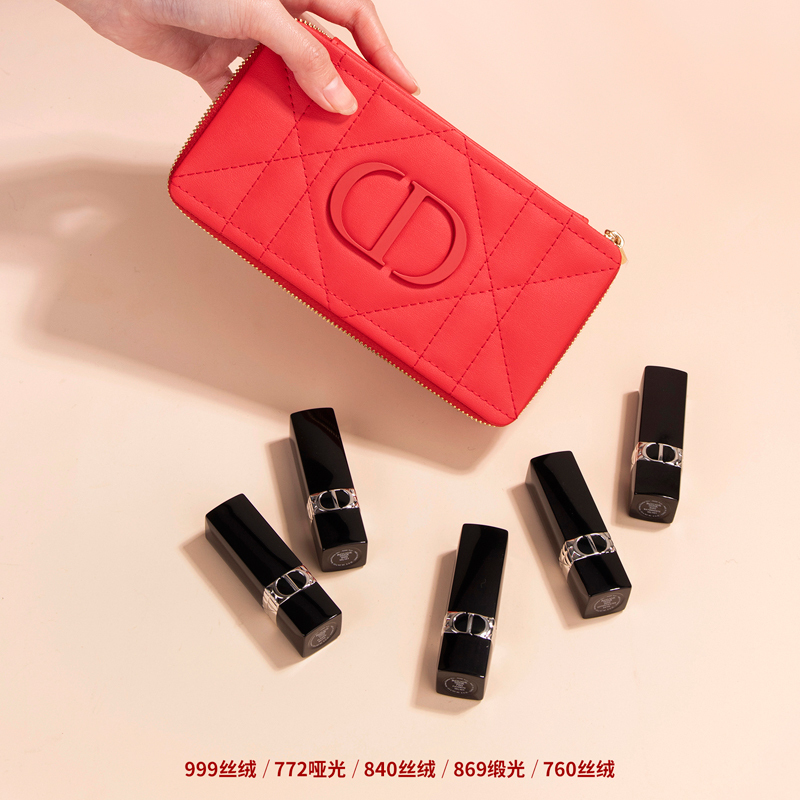 Dior迪奥口红 烈艳蓝金口红女士唇膏999传奇红滋润哑光 2020限量款烟花套装