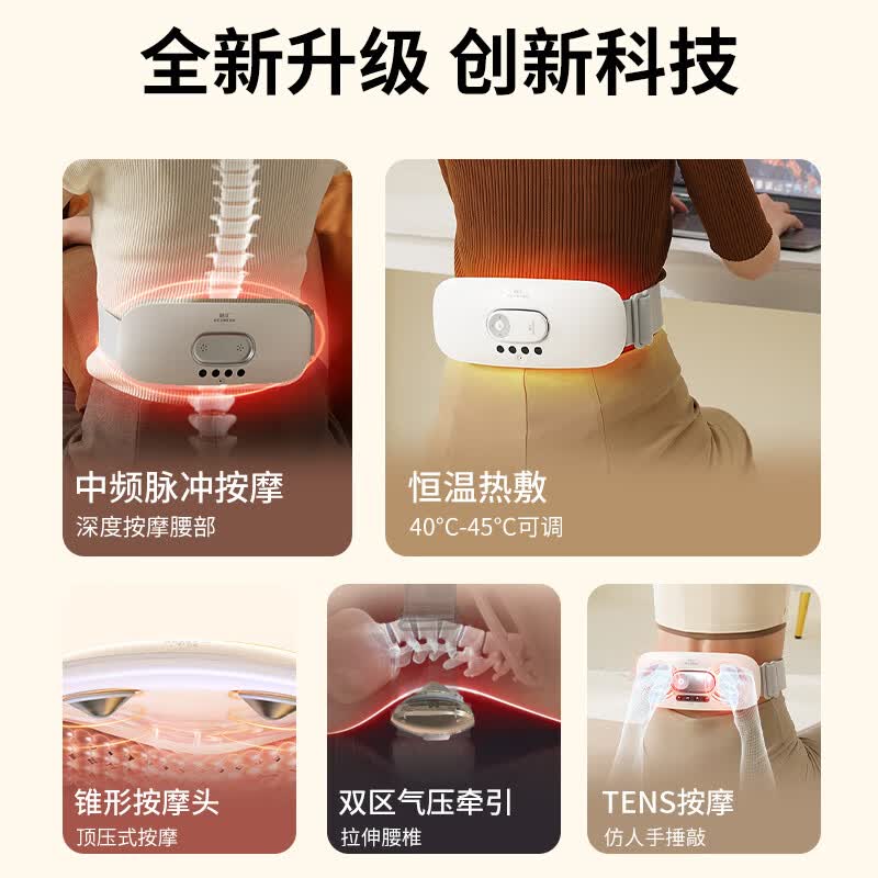 和正腰宝宝(升级款)-腰部按摩器 锥形顶按 直击腰部酸痛 HZ-YBB-1高清大图