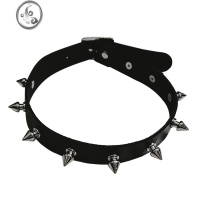 JiMi酷二丫暗黑铆钉项链个性朋克嘻哈蹦迪项圈百搭ins街头潮流choker
