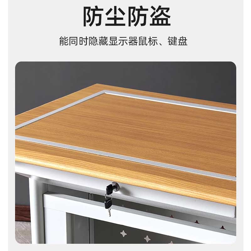 曌梵翻转电脑桌双人张高清大图