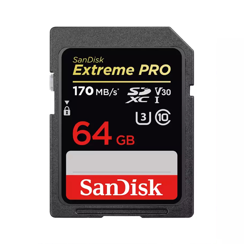 [免邮]闪迪(SanDisk) 至尊超速64G SD卡U3 读170MB/s写90MB/s 单反相机存储卡内存卡支持4K