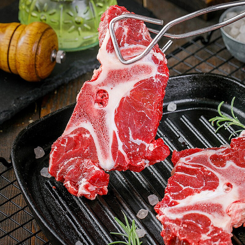 西蒙小战斧 散养原切速冻牛肉1000克袋装 冷冻-18℃保存 煎炸优选 国产品质 精选牛肉块高清大图