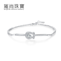 BF璀尚珠宝 925纯银欧美ins潮网红马蹄扣手链 BFS0031