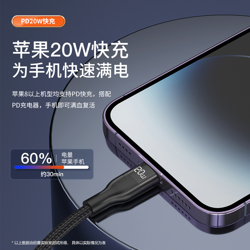 纽曼(Newmine)数据线三合一100W二拖三充电线平板华为笔记本车载充电线多功能适用 XS18高清大图