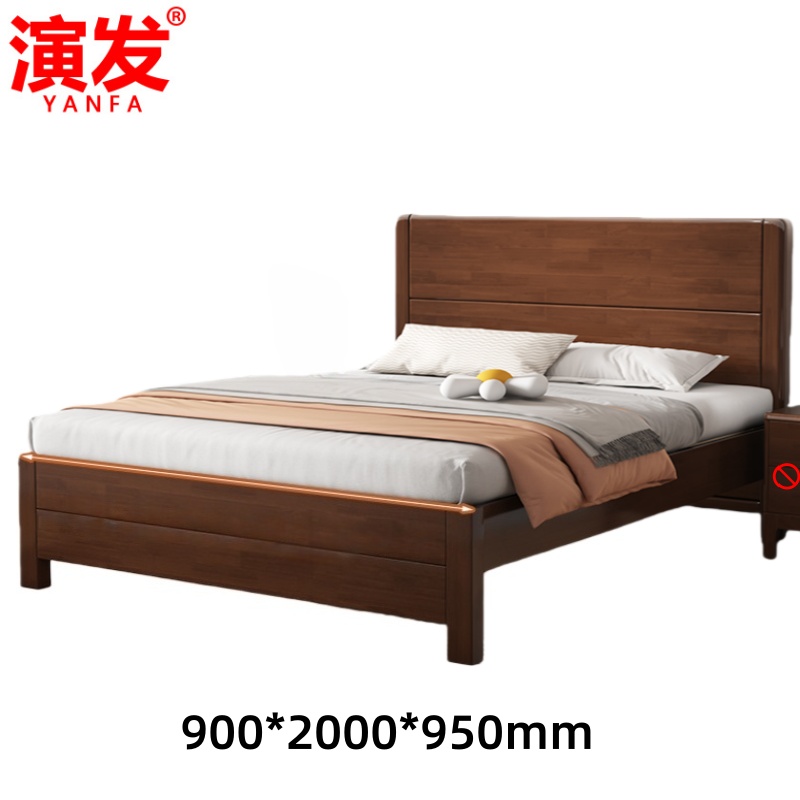 演发木床加厚宿舍床高清大图