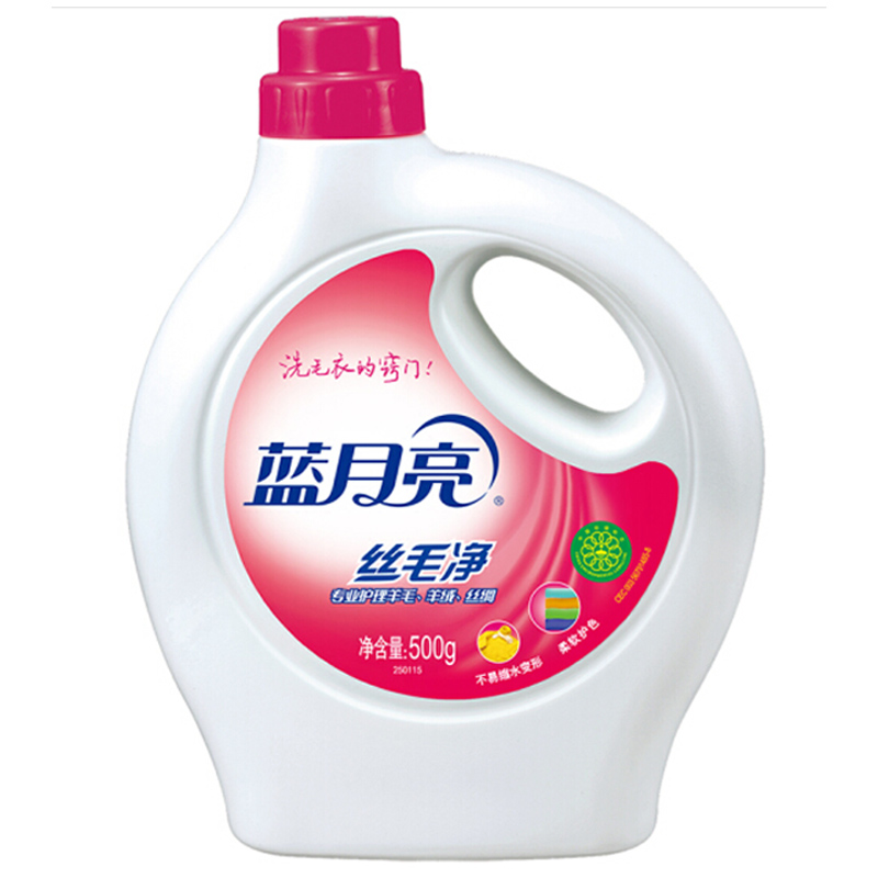 蓝月亮丝毛净洗涤剂500G高清大图