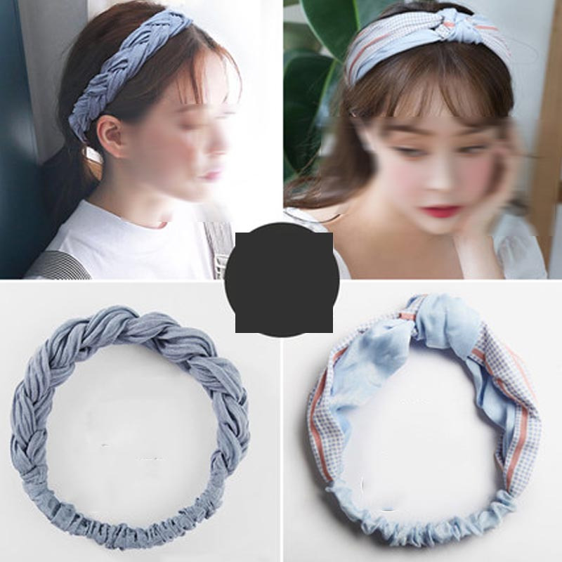 韩版束发绑发带甜美小清你新森女系发箍宽边个性欧美头箍头饰女女生