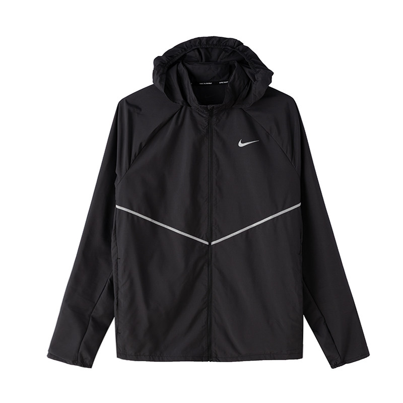 耐克Nike男装新款户外跑步健身训练休闲梭织茄克外套IF2370-010 ZP高清大图