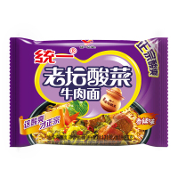 统一 （GS）老坛酸菜牛肉面方便面 煮面（香辣味）121g*24袋整箱装