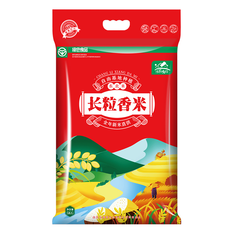 绿农晓镇长粒香大米5kg