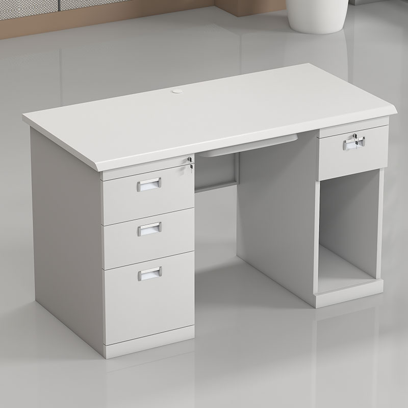 臻远 ZY-GZZ-01 钢制电脑桌办公桌职员桌员工桌学生写字台1.2米A款高清大图