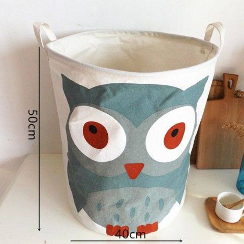 收纳筐脏衣桶篮衣架厕所脏衣搂框桶收衣服大号衣服篓超大家用赃衣 酷酷猫头鹰40*50