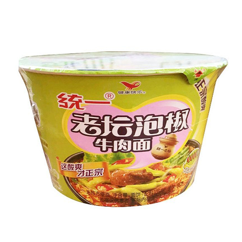 统一方便面 统一来一桶泡椒牛肉桶112g【价格 图片 品牌 报价】-苏宁