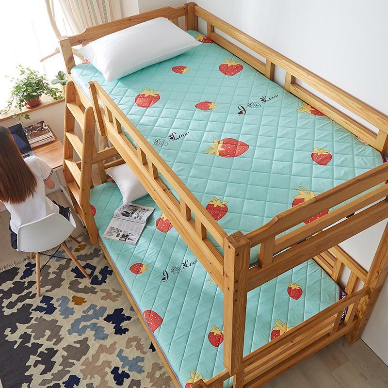 家柏饰(CORATED)加厚榻榻米床垫子软垫被家用1.5m床海绵褥子学生宿舍单人1.2米 床垫-草莓绿色【约5cm】 150*200cm【四季款】