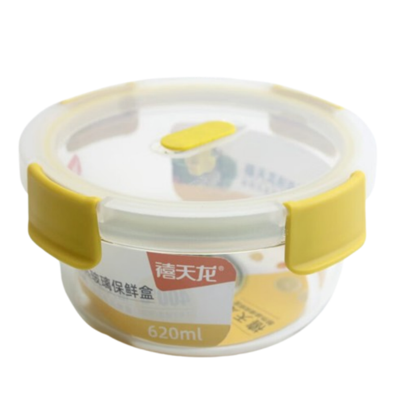 禧天龙(Citylong)H-8488玻璃保鲜盒 家用冰箱微波炉烤箱便当盒带盖密封小汤碗餐盒高清大图