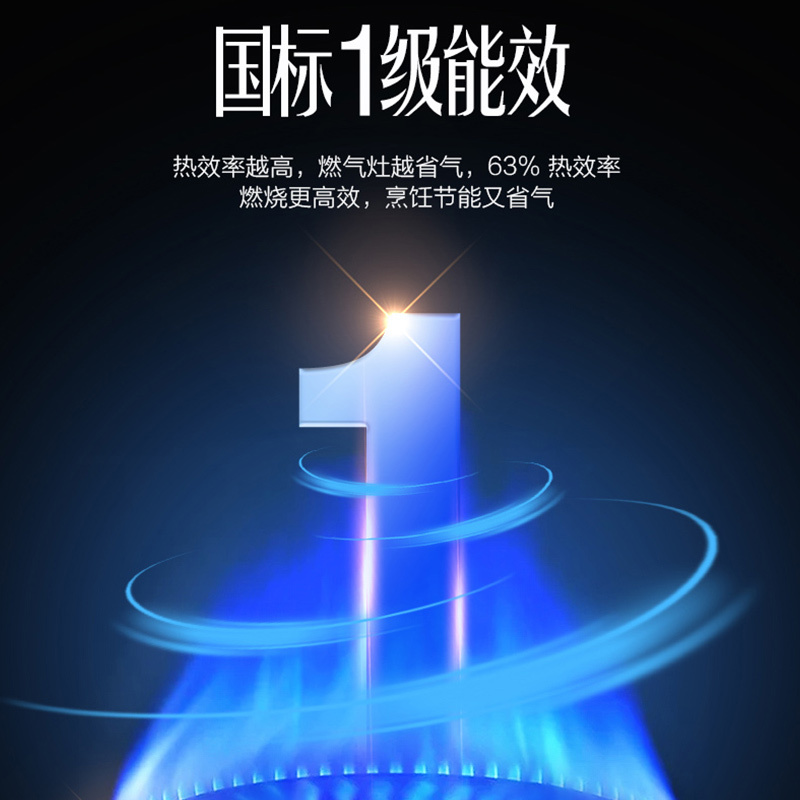 澳柯玛(AUCMA)燃气灶JZT-3D307B 单头灶 台嵌两用式 一级能效 5.2KW大火力 天然气