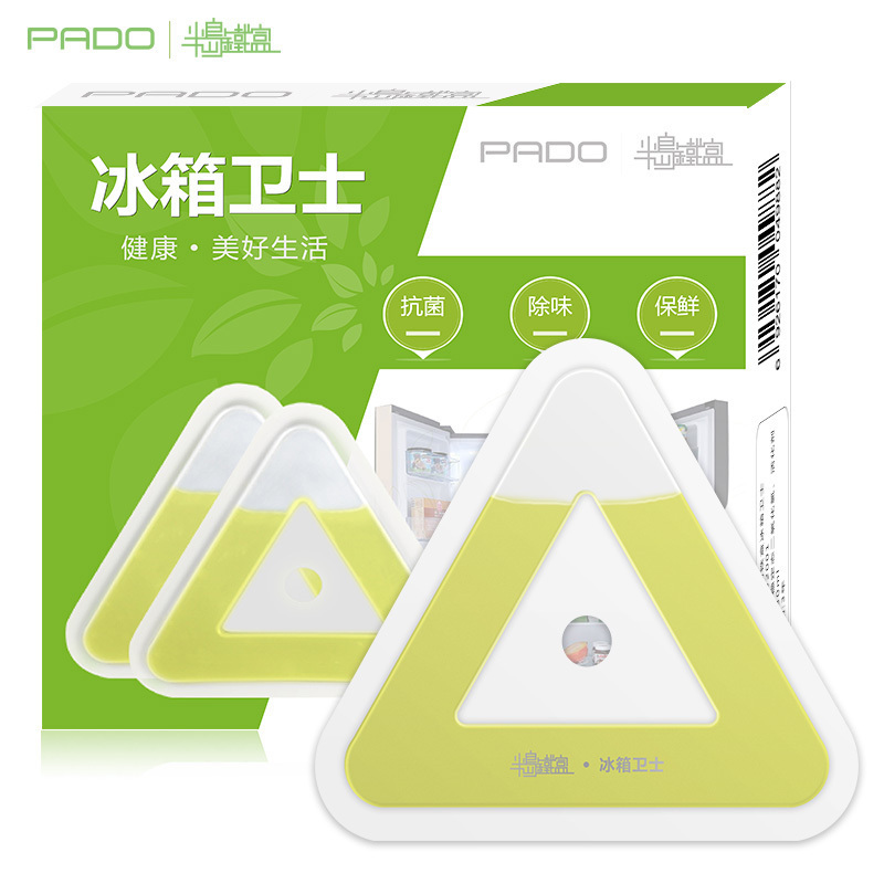 半岛铁盒(PADO)纳米缓释技术 绿宝佳 冰箱除味剂 抗菌保鲜去味剂盒装30ml