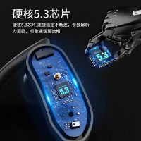 纽曼TWS-Q8蓝牙耳机挂耳式真无线运动跑步骑行通话降噪重低音耳麦 TWS-Q8升级黑[可水洗]