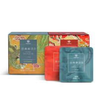 TAETEA大益茶庭 经典普洱茶(十年陈)熟茶+生茶 原叶三角袋泡茶2盒共24袋60g云南茶叶大益普洱茶