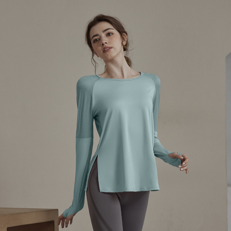 佑游 运动套装瑜伽服套装女晨跑2021新款时尚长袖专业健身房运动跑步