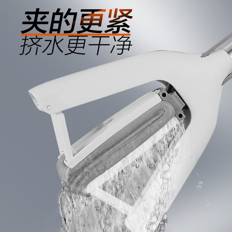 大卫 M6PLUS家用免手洗对折懒人胶棉拖把吸水懒人海绵墩布 共2个拖头图片