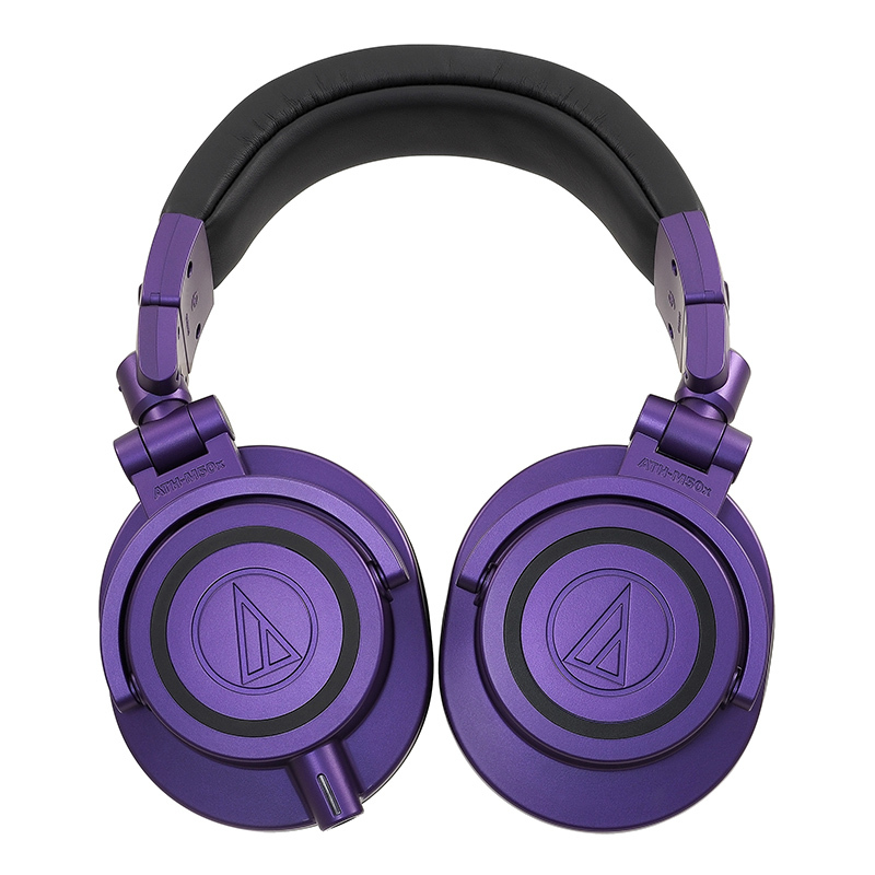铁三角 ATH-M50X高音质有线专业监听hifi头戴式音乐耳机电脑手机通用 限量版紫色