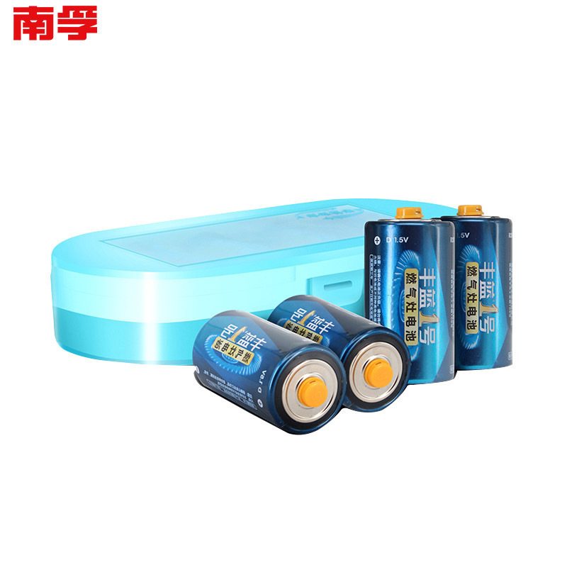 南孚(NANFU)丰蓝1号一号R20P碳性通用大号1号燃气灶热水器电池 家用电源电池