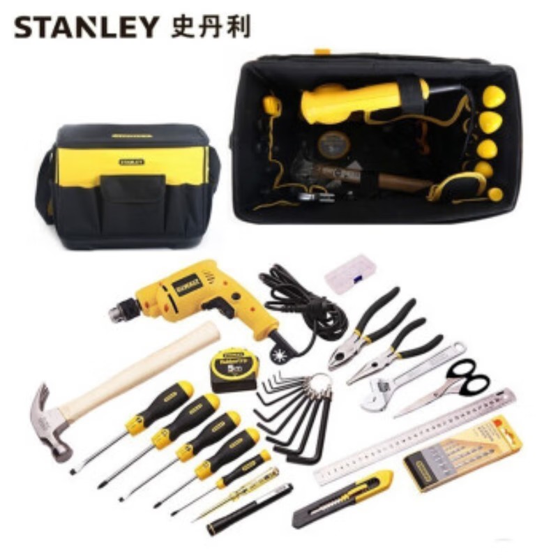 史丹利(STANLEY)CS-82-012-TC 32件全能工具组套 装修电工带电钻高清大图