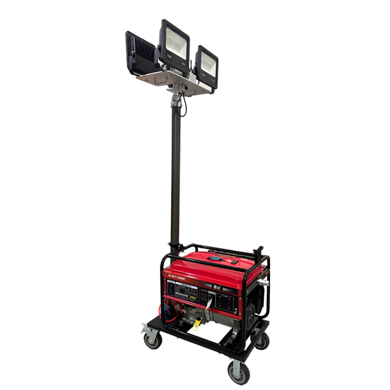 顶火 GMD6111 AC220V 100W*4 IP66 光源类别LED 发电机功率5KW 固态自动升降工作灯高清大图