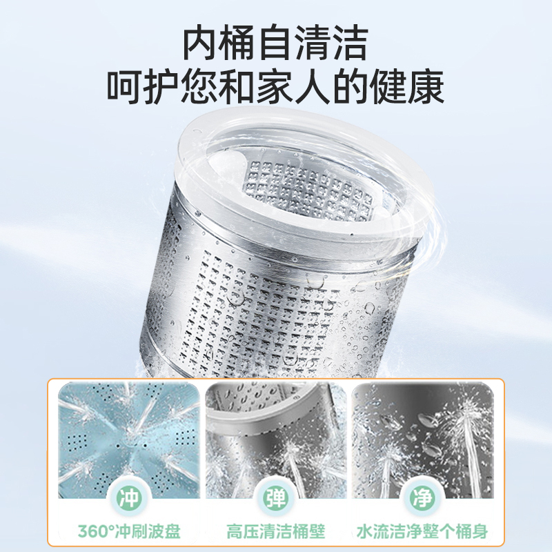 合肥荣事达电工有限责任公司全自动波轮洗衣机9.5kg家用宿舍用学校旅馆洗脱一体9.5kg升级款