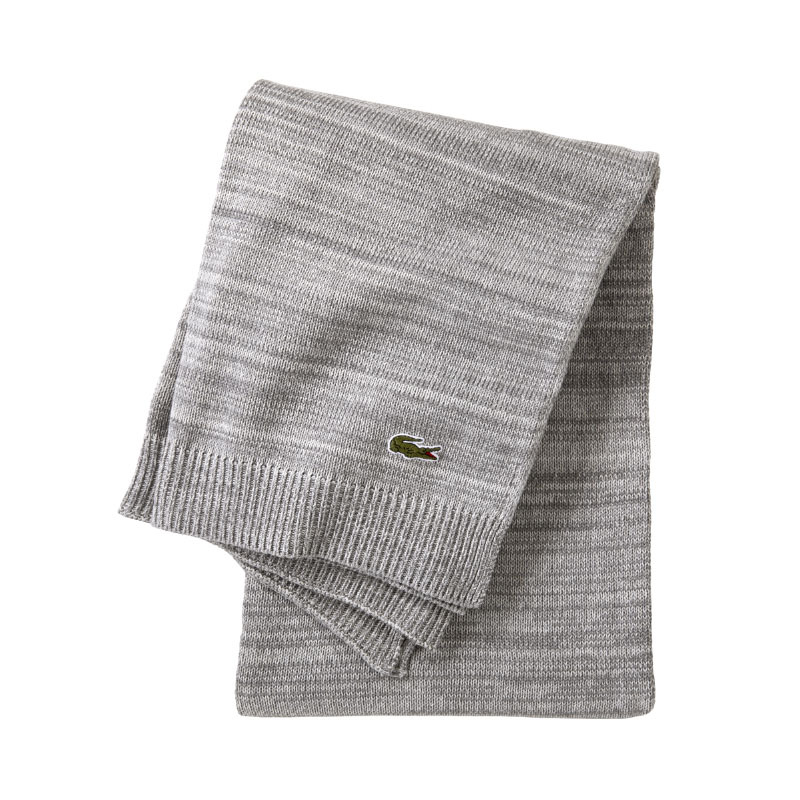 Lacoste LCPJ-003 L Living 全棉色织披肩(灰)