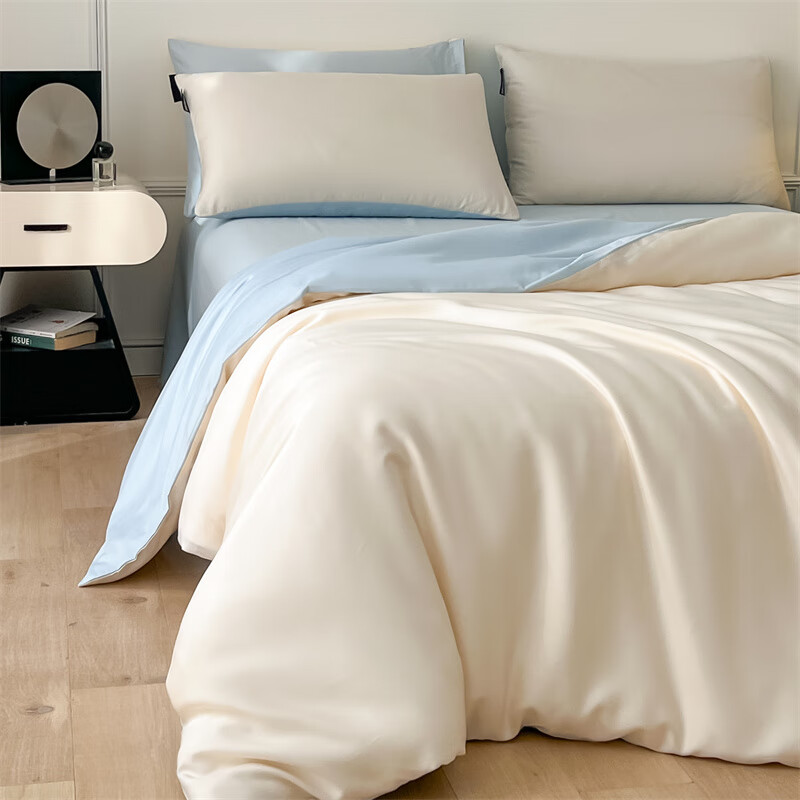 娇好韵 高端冰丝四件套-简爱冰川 200*230cm高清大图