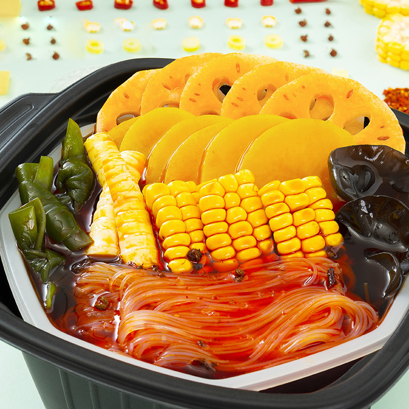 海底捞香辣素食自煮火锅套餐400g火锅底料方便速食即食懒人自煮小火锅 自热火锅 懒人火锅 宿舍办公室出行旅游必备