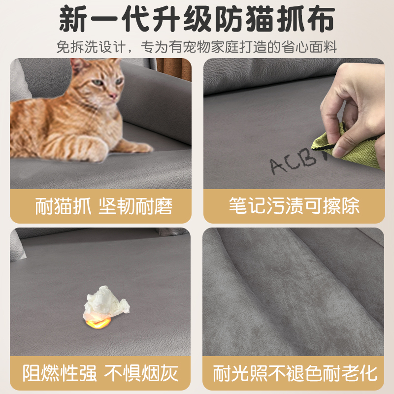 沙发客厅小户型出租房双人布艺沙发卧室可折叠两用沙发床1204