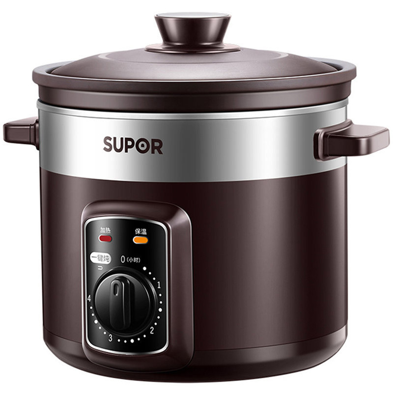 苏泊尔supor电炖锅砂锅炖盅煮粥煲汤养生锅紫陶