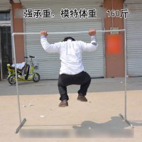 镀锌水管钢管晾衣架落地挂衣架室外阳台简易单双晒衣杆晒被衣服架多色多款多功能生活日用家庭清洁生活日用洗晒用品衣架