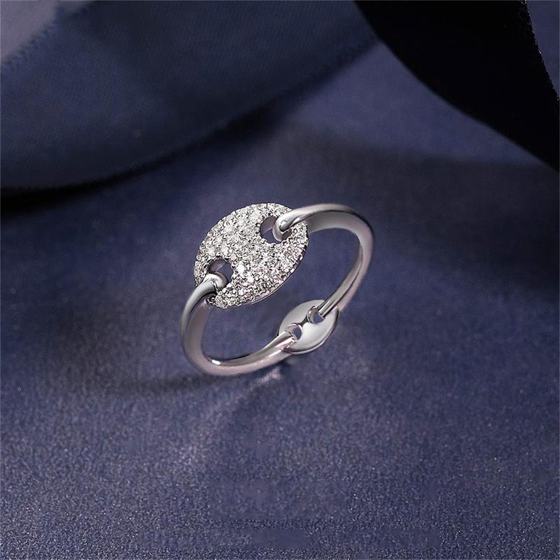 apmmonaco银色水手戒指轻奢925银女款时尚指环情侣对戒a20629ox