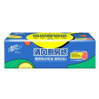 清风厨房抽纸抽取式加厚一次性吸油纸厨房用纸2层76张6包