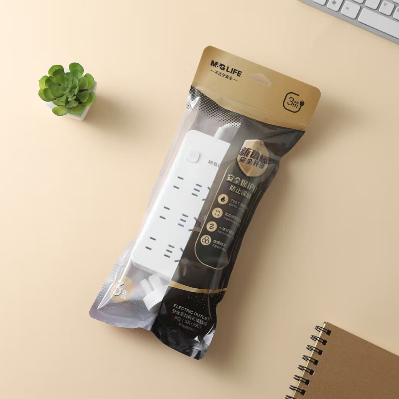晨光插座6位3米线缆自然垂落操作方便不拉扯延长线AEA986A0高清大图