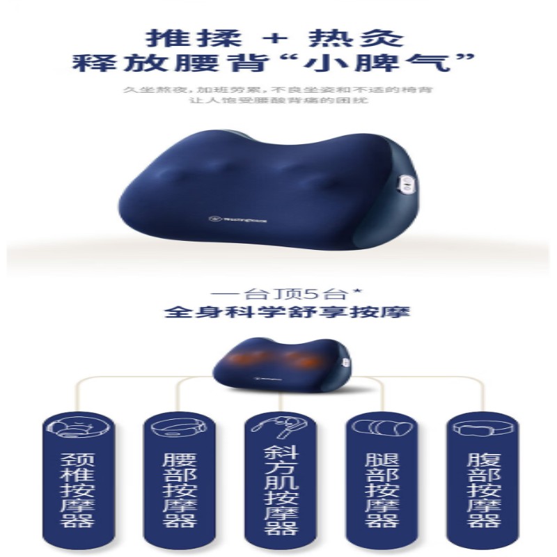 西屋(Westinghouse)按摩靠枕 人体工学按摩腰部背部 按摩靠枕 WCM-BX16高清大图