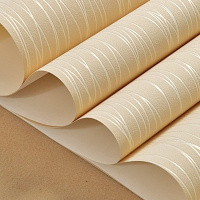 无纺布墙纸自粘卧室温馨3d立体客厅电视背景墙壁纸宿舍装饰贴纸 自粘款米黄色3米价仅墙纸